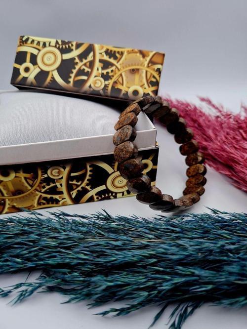 Sertifikalı Bronzit Doğal Taş Rolex Bileklik