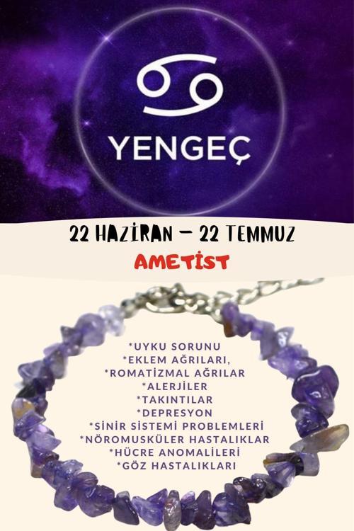 Sertifikalı Yengeç Burcu Burç Bilekliği