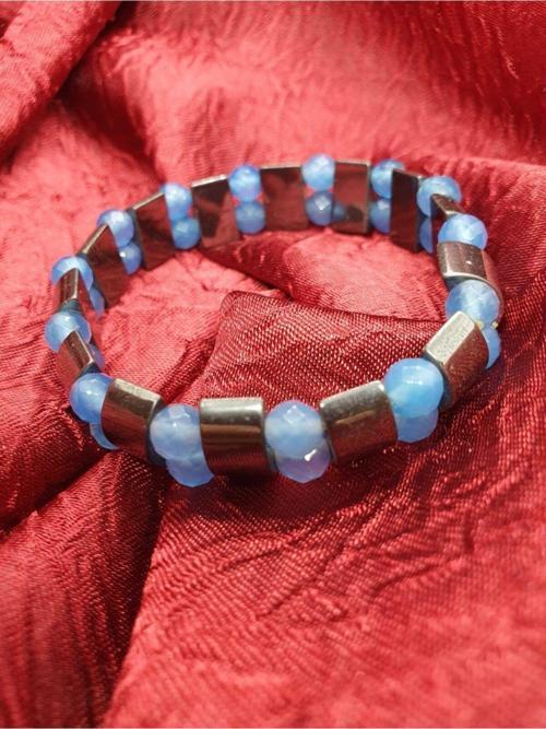 Sertifikalı Doğal Hematit Akik Taşı Rolex Bileklik