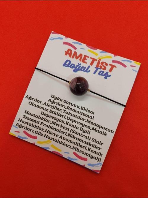 Sertifikalı Ametist Taşı Bileklik