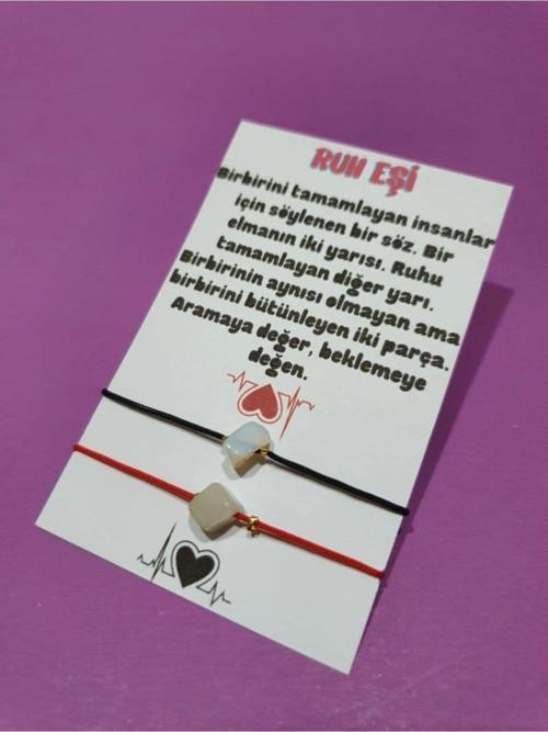 Sertifikalı Ruh Eşi Opal Doğal Taşlı Ip Bileklik