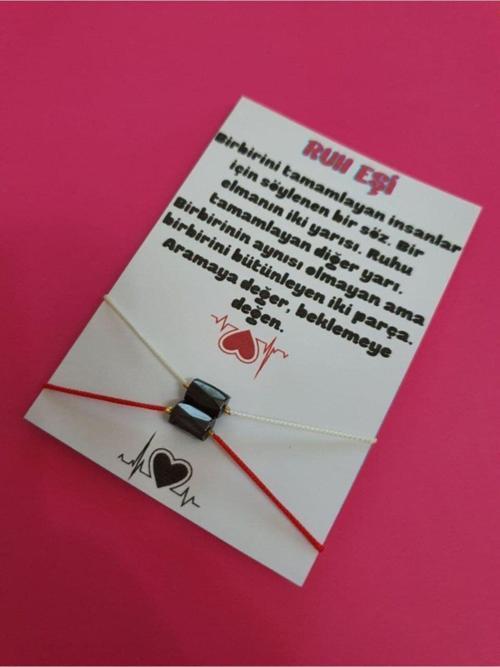 Sertifikalı Ruh Eşi Hematit Taşı Mıknatıslı Çift Bilekliği