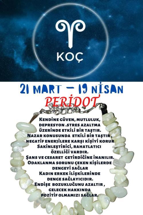 Sertifikalı Koç Burcu Burç Bilekliği
