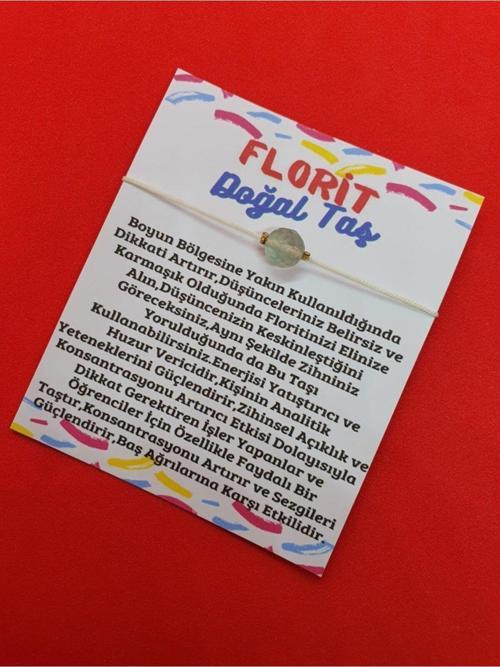 Sertifikalı Florit Doğal Taş Bileklik