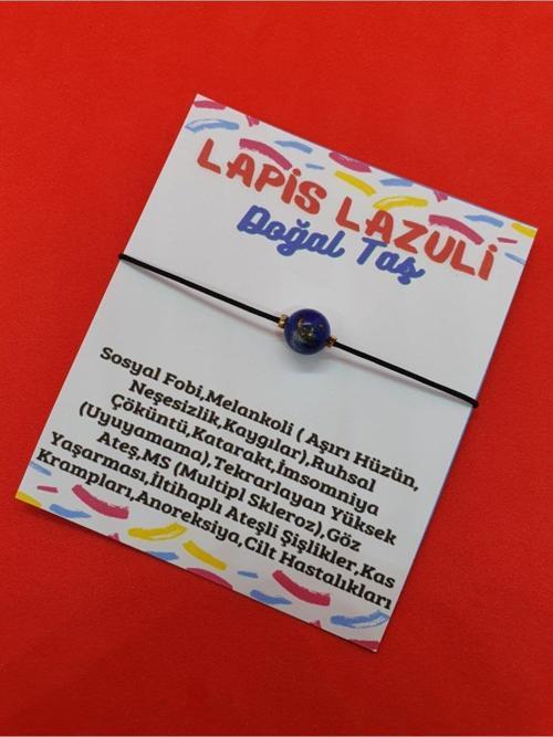 Sertifikalı Lapis Taşı Doğal Taş Bileklik