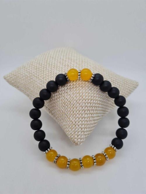 Sertifikalı Akik Ve Oniks Doğal Taş Bileklik