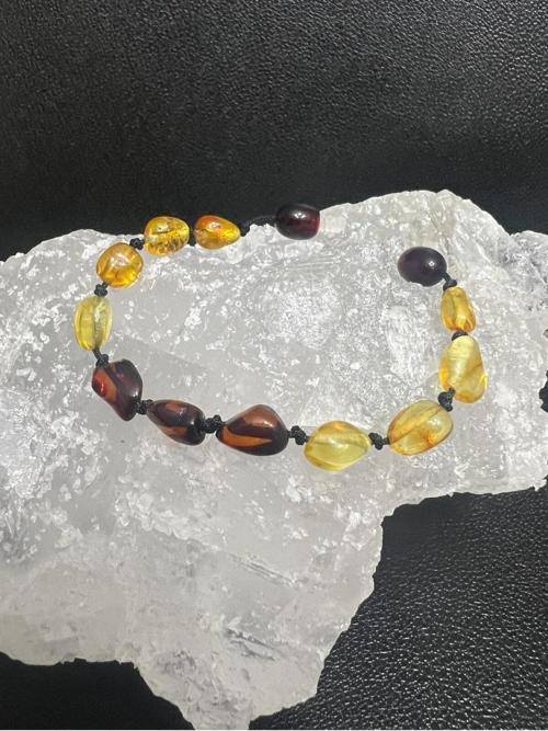 Sertifikalı Kehribar Multicolor Bebek Bileklik Sürpriz Hediyeli