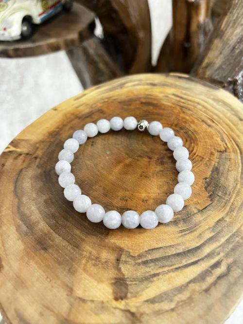 Sertifikalı Akuamarin Doğal Taş Faseta Kesim Bileklik AAA Kalite Sürpriz Hediyeli