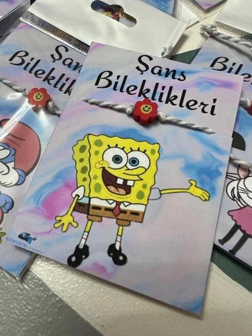 El Yapımı Fimo Karekterli Özel Kartlı Bileklik Sürpriz
