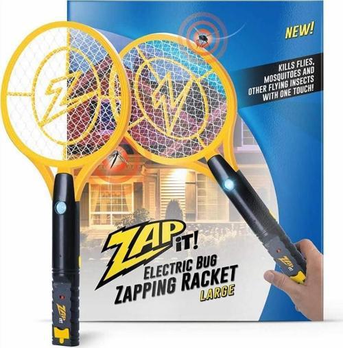 Zap It USB Şarjlı Işıklı Elektrikli Sivrisinek Öldürücü Büyük Boy Raket Sinek Öldürücü Sineksavar
