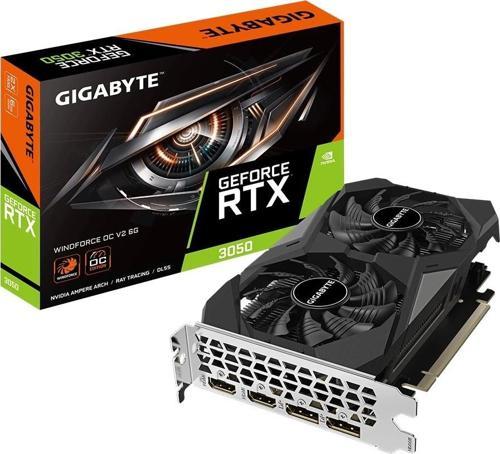 GeForce RTX 3050 Windforce OC V2 6GB DLSS 3 96 Bit GDDR6 Ekran Kartı