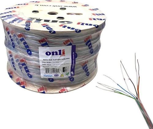 305Mt 23AWG UTP CAT6 Network Kablosu Şeffaf Yerli Üretim