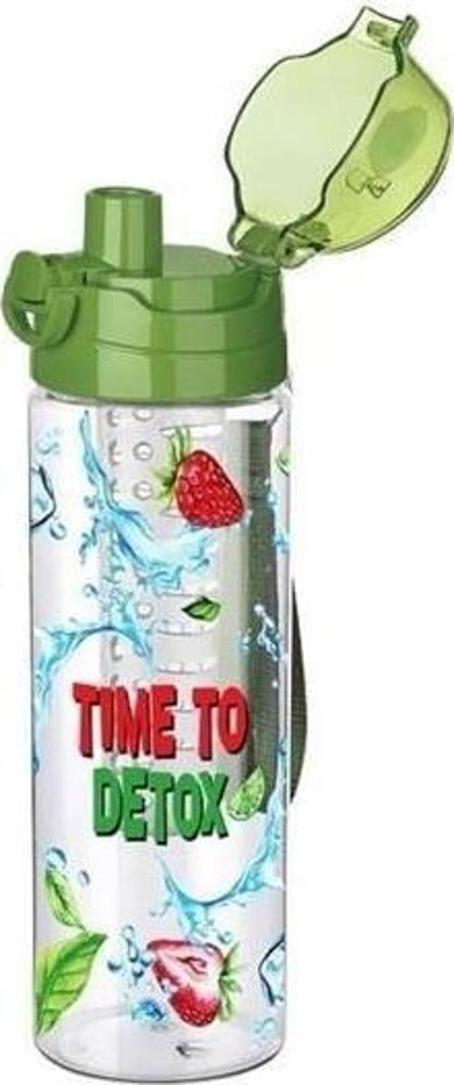 Büro Ev Ofis Mutfağı için 700ML Saplı Kilitli Süzgeçli Detoks Sporcu Diyet Matarası