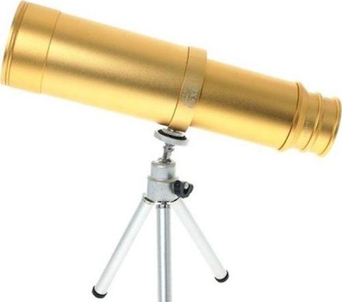 Büro Ev Ofis Kamp Keyfi için 23-1000MT 50X50 Çantalı Golden Metal Büyük Korsan Dürbünü