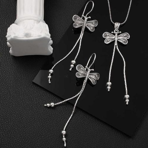 Gümüş Telkari Yusufçuk Kadın Set SL6045