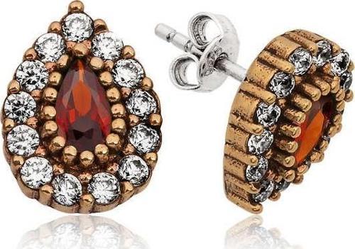 Gümüş Otantik Damla Çivili Küpe SL4193