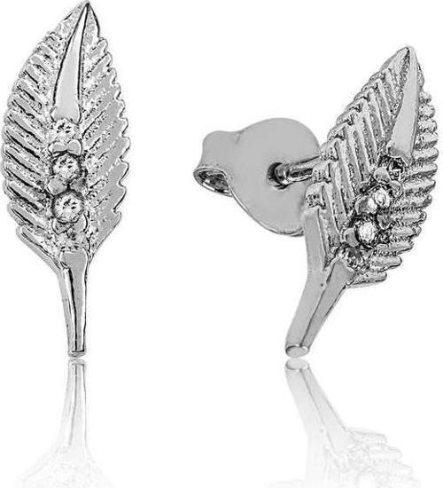 Gümüş Yaprak Çivili Küpe SL2184