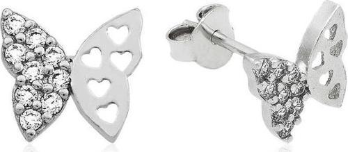 Gümüş Çivili Kelebek Küpe SL2220