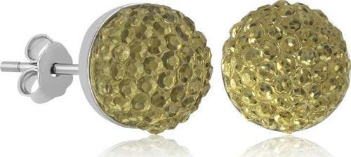 Gümüş Kristal Çivili Kadın Küpe SL5018