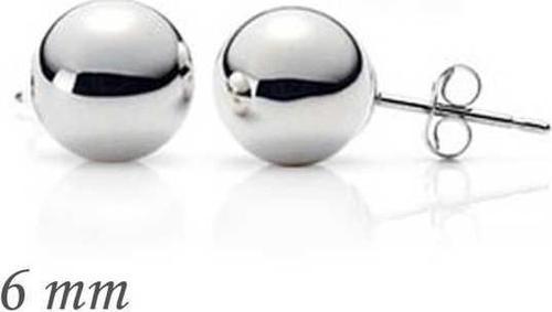 Gümüş Top Küpe - 6 mm SL2103