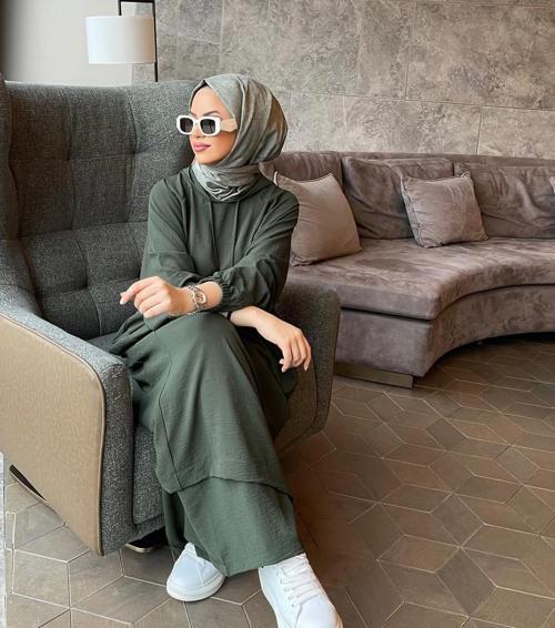 Ayrobin Kumaş Pantolonlu Takım