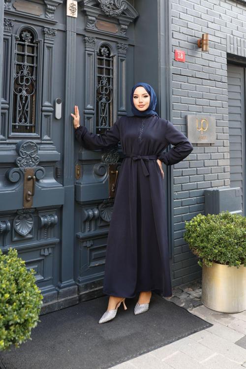 Krep Kumaş Elbise 