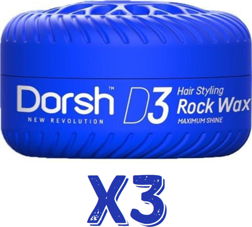 Saç Şekillendirici Wax Rock Wax D3 150 Ml 3 Adet
