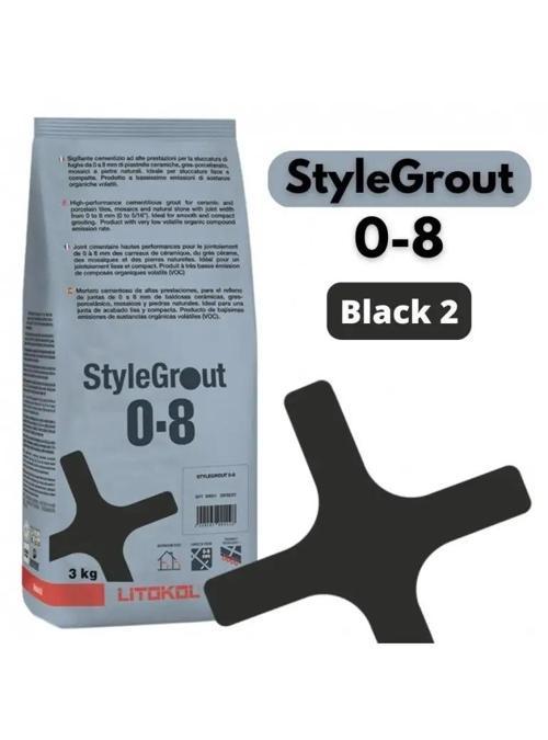 STYLEGROUT 0-8 BLACK 2 DERZ DOLGU 3 KG
