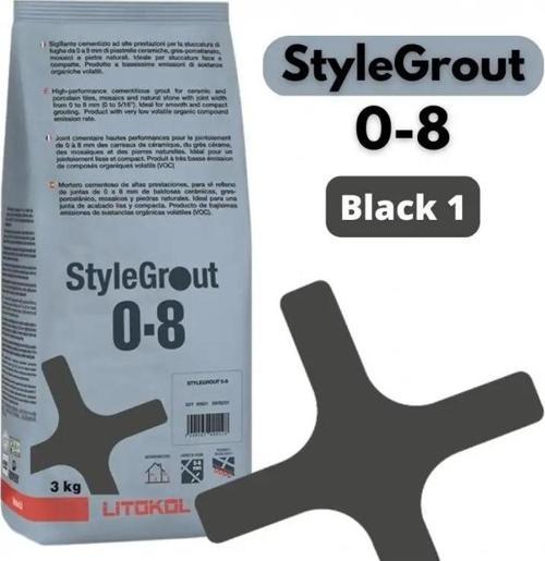 STYLEGROUT 0-8 BLACK 1 DERZ DOLGU 3 KG