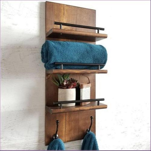 Ahşap Banyo Askılık ve Havluluk