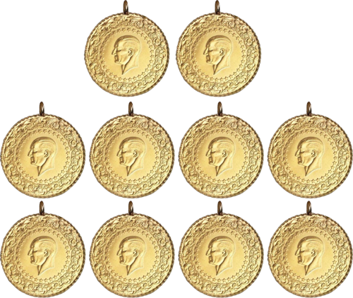 Cumhuriyet Ata Lira Darphane (Eski Tarihli) 10 Adet