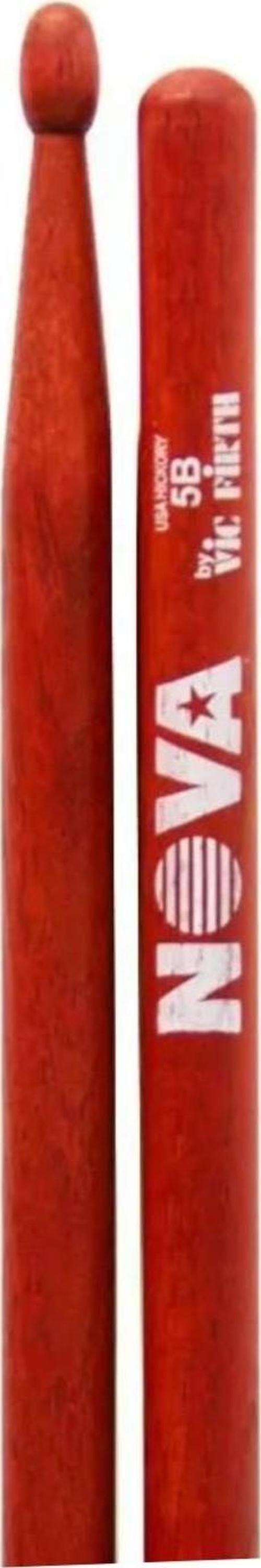 Vicfirth Nova N5BR Kırmızı Baget Nova (Çift) 5B Bateri çubuğu