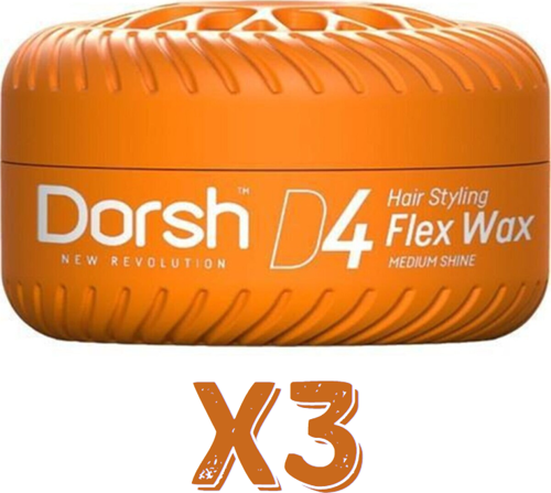 Saç Şekillendirici Wax Flex Wax D4 150 Ml 3 Adet