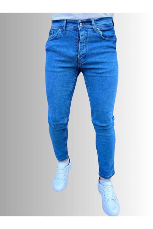 2025 Fit Battal Beden Pantolon Mavi 32