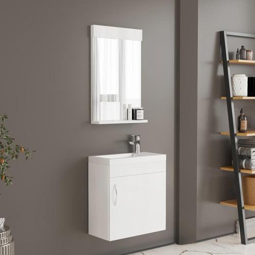 Zerde 45 cm Banyo Dolabı Beyaz