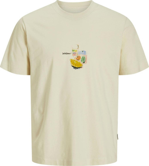 12273162 Jorvarenna Tee Ss Crew Neck Ekru