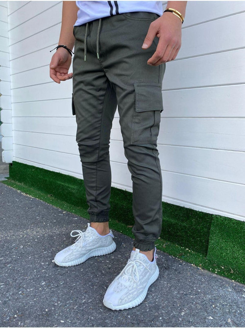 2024 Yeni Sezon Lastikl Slim Fit Kargo Pantolon Yk1 Yeşil L
