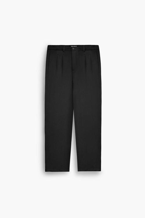 2025  Oversize Bol Paça Kumaş Pantolon Pl11 Siyah 5XL