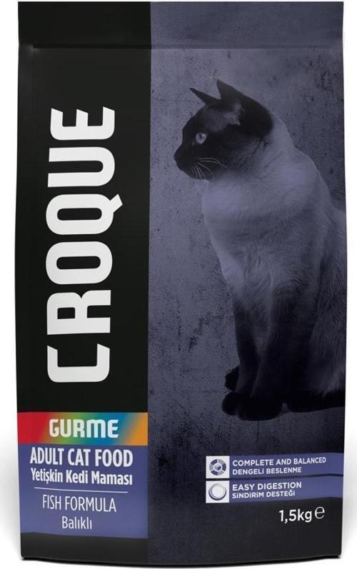 Gurme Balıklı Renkli Taneli Yetişkin Kedi Maması 1,5 Kg