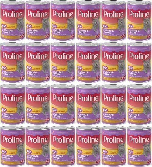Kuzu Etli ve Havuçlu Pate Et Parçalı Kedi Konservesi 395 Gr*24 Adet