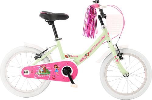 Cherry 16 Jant Çocuk Bisikleti Mint Yeşili Pembe