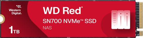 WD Red SN700, WDS100T1R0C, 1TB, 3430/3000, SERVER ve NAS için Enterprise, Gen3, NVMe PCIe M.2 2280,  SSD