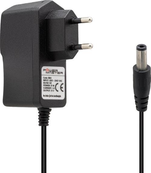 PM-8114 9 VOLT - 1 AMPER 5.5*2.5 MM UÇLU PRİZ TİPİ ADAPTÖR