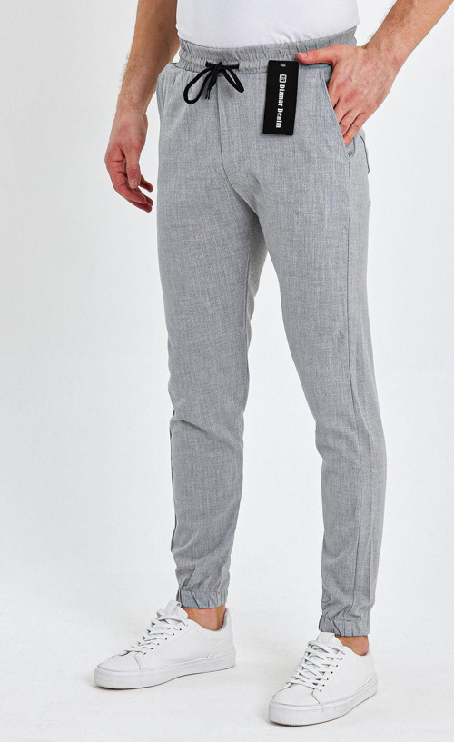 Erkek Jogger Slim Pantolon 2024 Jl13 Açık Gri XS