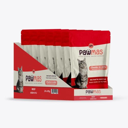 Pouch Sığır Etli Yetişkin Kedi Yaş Maması 85 Gr x24 Adet