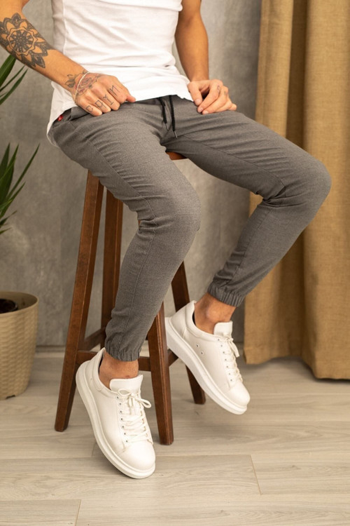 Rahat Kesim Jogger Pantolon 2024 Jl11 Gri L