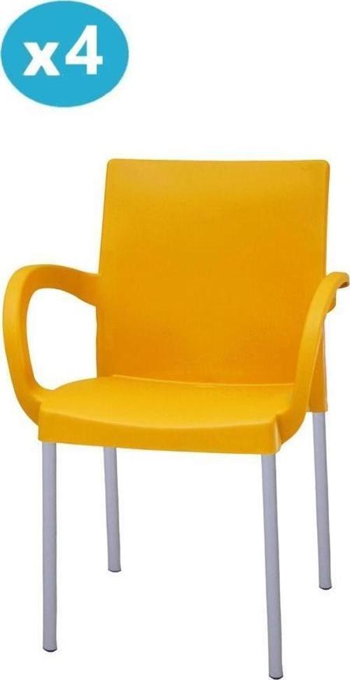 MT-CF880 Mare Plastik Bahçe Balkon Koltuk Sandalye 4'lü Set