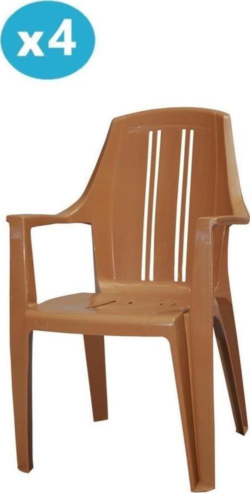 MT-GF139 Orbita Plastik Bahçe Balkon Koltuk Sandalye 4'lü Set