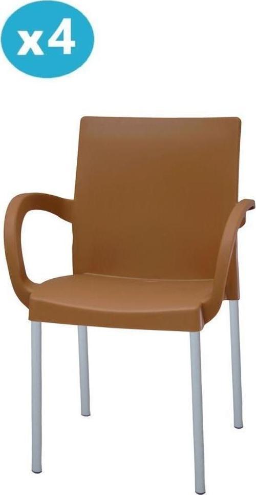 MT-CF880 Mare Plastik Bahçe Balkon Koltuk Sandalye 4'lü Set