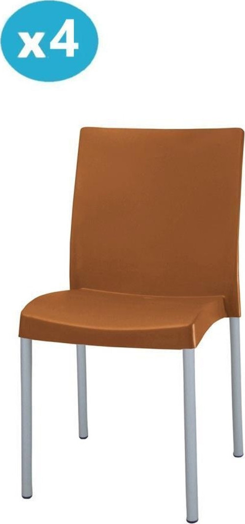 MT-CF875 Vortice Plastik Bahçe Balkon Sandalye 4'lü Set